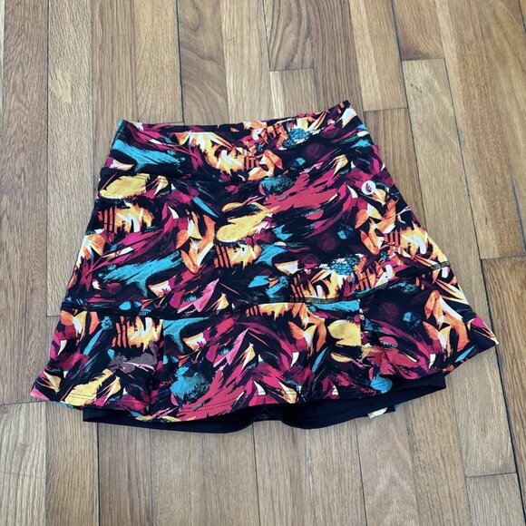 DONA JOWomen's Stretch Athletic Golf Floral Shorts Skirt Skort Size 1 / Small - Picture 1 of 6